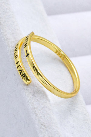18k Gold-Pleated Minimalist Ring - JEXIE
