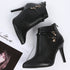 High Heel Pointed Ankle Boots - JEXIE