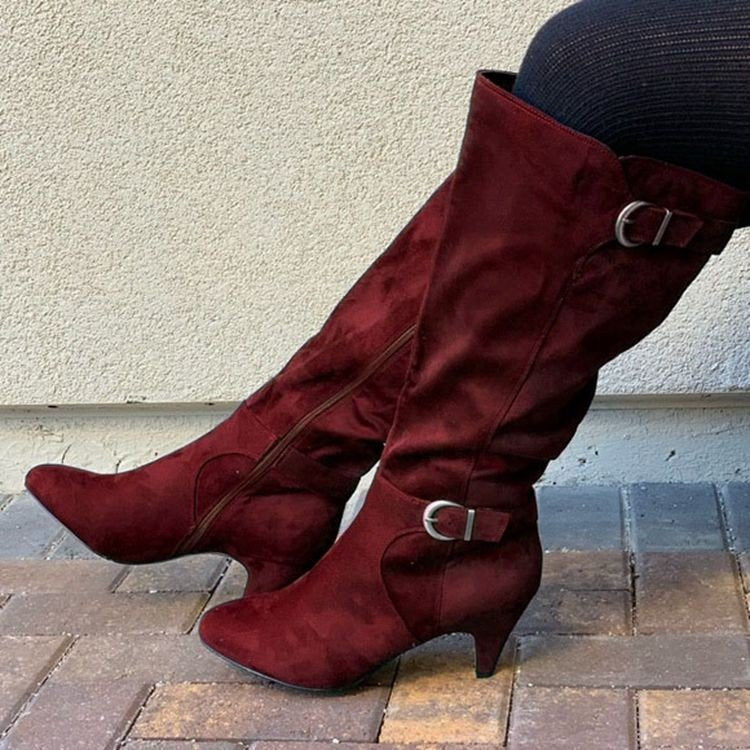 Wide Calf Western Boots - JEXIE