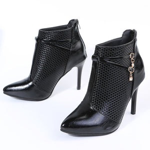 High Heel Pointed Ankle Boots - JEXIE