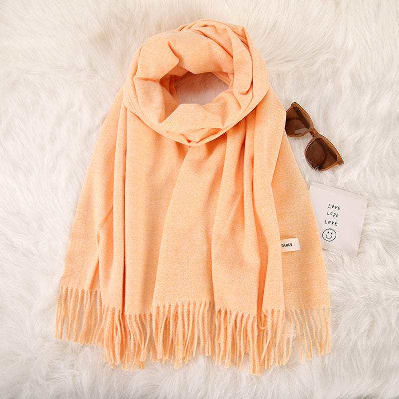 Light Cashmere Double-sided Scarf - JEXIE