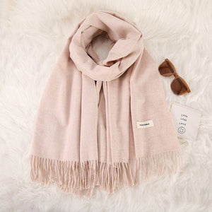 Light Cashmere Double-sided Scarf - JEXIE