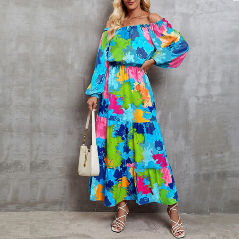 Balloon Sleeve Floral Dress - JEXIE