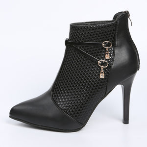 High Heel Pointed Ankle Boots - JEXIE