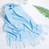 Plain Tassel Solid Color Scarf - JEXIE