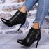 High Heel Pointed Ankle Boots - JEXIE