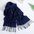 Plain Tassel Solid Color Scarf - JEXIE