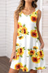 Round Neck Floral Dress - JEXIE