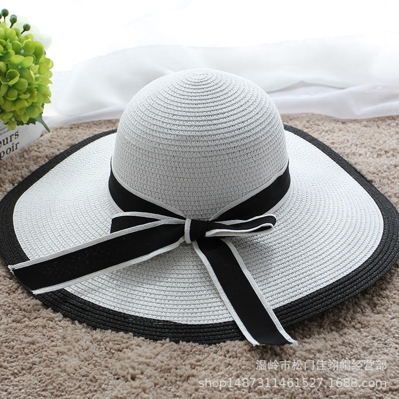 Hepburn Bowknot Sun Hat - JEXIE