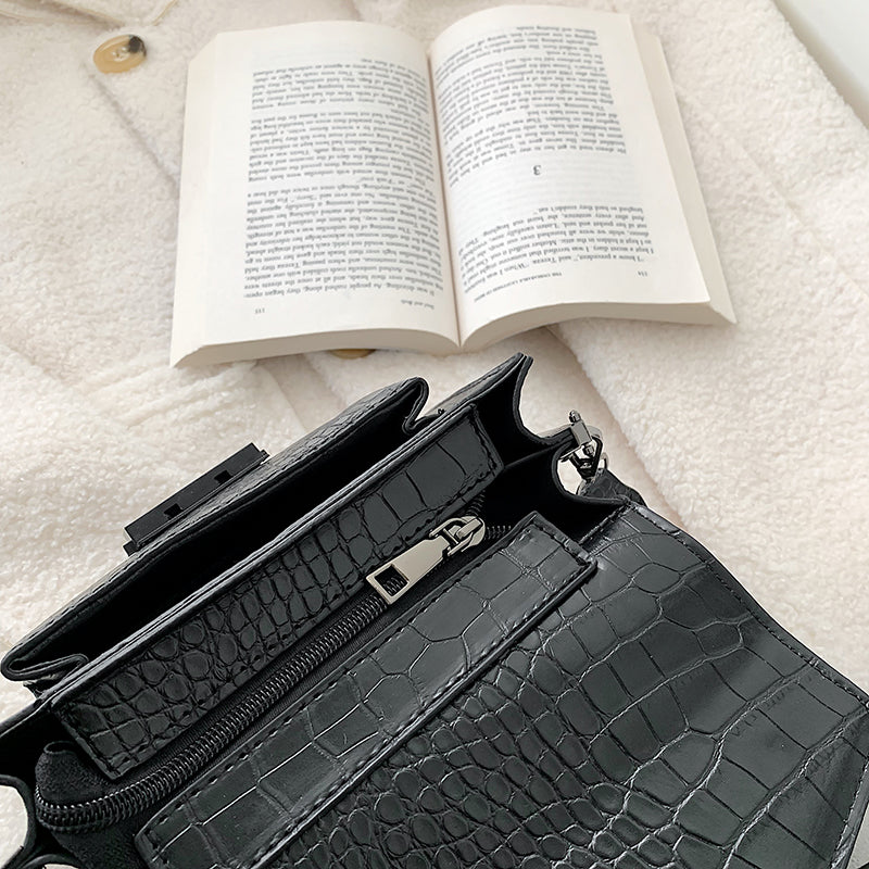 Leather Vintage Crossbody Bag - JEXIE