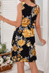 Round Neck Floral Dress - JEXIE