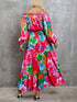 Balloon Sleeve Floral Dress - JEXIE