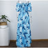 Blue Butterflies Maxi Dress - JEXIE