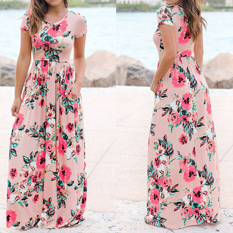 Maxi Floral Boho Dress - JEXIE