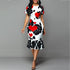 Floral Hearts Midi Dress - JEXIE