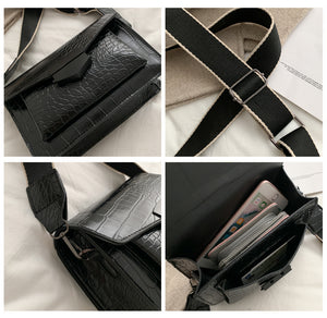 Leather Vintage Crossbody Bag - JEXIE