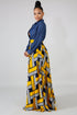 Yellow Printing Long Dress - JEXIE