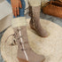 Round Toe Wedges Boots - JEXIE