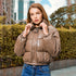 Stand Collar Fashion Light Coat - JEXIE