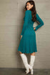 Teal Bodycon Midi Dress - JEXIE