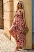 Floral Frill Maxi Dress - JEXIE