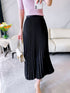 Pleated Elegant Mid-length Skirt - JEXIE