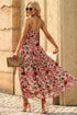 Floral Frill Maxi Dress - JEXIE